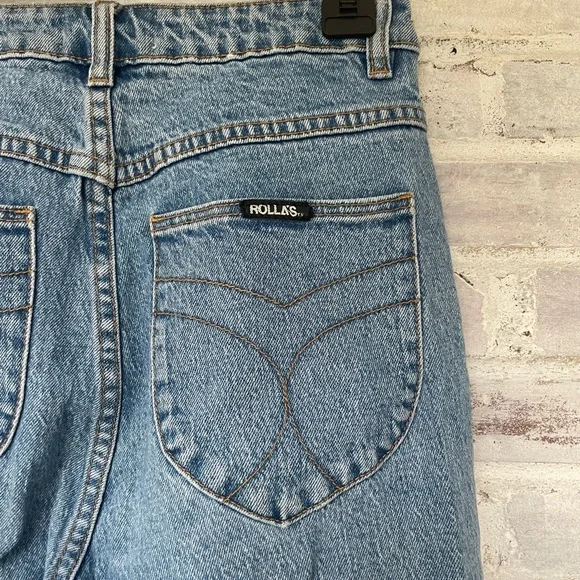 ROLLA'S High Rise Slim Dusters Denim Jeans - Picture 4 of 6